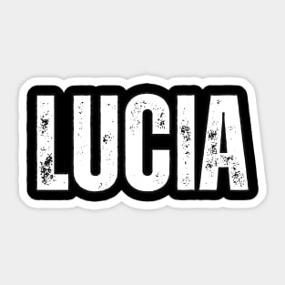 Lucia Name Gift Birthday Holiday Anniversary Sticker